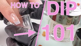 Dip Powder 101  How To Dip Nails For Beginners  SNS Nail Tutorial [upl. by Aneral656]