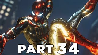 SPIDERMAN PS4 Walkthrough Gameplay Part 34  IRON SPIDER SUIT Marvels SpiderMan [upl. by Nihsfa685]