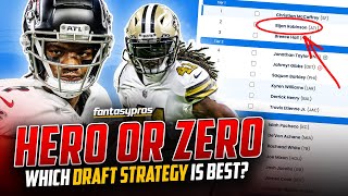 Fantasy Football Draft Advice  Hero amp Zero RB Strategy [upl. by Lehrer]