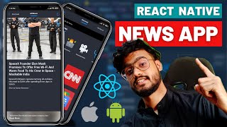 News App in React Native  Full Tutorial   Inshorts Clone Project  Context API [upl. by Nyahs991]