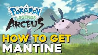 Pokemon Legends Arceus How To Get Mantine How To Evolve Mantyke [upl. by Gabbey854]