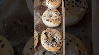 Easy bagels recipe 🥯 food baking recipe trending [upl. by Scevo825]