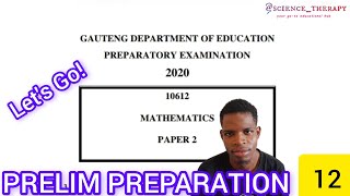 MATHS PAPER 2 PRELIM REVISION  GAUTENG 2020  GRADE 12 [upl. by Petulia169]