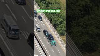 Towing 2 black car everyone road cars truck towing shorts vlog shortvideo viralvideo [upl. by Woodward]