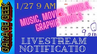 Livestream Notification January 27 at 9 am [upl. by Ellekcim]