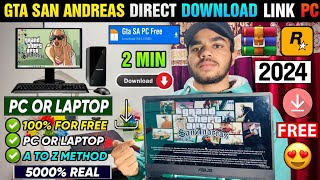 📥 GTA SAN ANDREAS DOWNLOAD PC 2024   HOW TO DOWNLOAD AND INSTALL GTA SAN ANDREAS IN PC amp LAPTOP [upl. by Nnairak935]