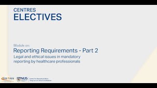 Legal and Ethical Issues in Mandatory Reporting by Healthcare Professionals  Peter Loke [upl. by Pfosi]