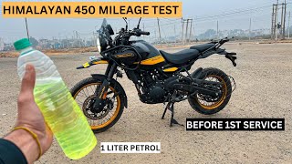 2024 Royal Enfield Himalayan 450 Mileage test  Aprameye vlogs [upl. by Nospmas]