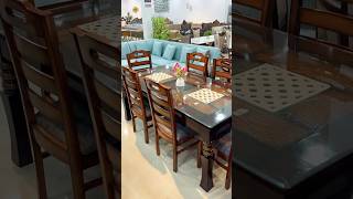 Modernly Designed Segun Wood Heavy Frame Dining Set All Assam Delivery ☎️9435386963 offer viral [upl. by Einahets]