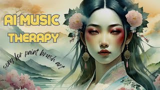 AI Music Therapy EP 26  AI Music Therapy song for paint brush art เพลงผ่อนคลาย AI Music Therapy [upl. by Brana842]