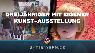 Werke eines Dreijährigen Hype um jungen Künstler aus Oberbayern [upl. by Nonrev]