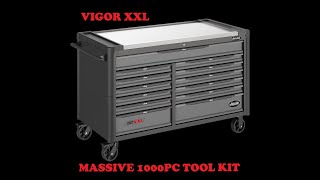 CRAZY CRAZY 1000PC TOOL KIT BY GERMAN BRAND VIGOR [upl. by Charla966]