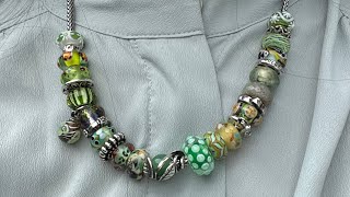 Trollbeads Necklace  My Green Collection 💚 [upl. by Ymrots793]