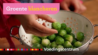 Groente blancheren spruitjes  Kook mee met Maryam [upl. by Xonk]