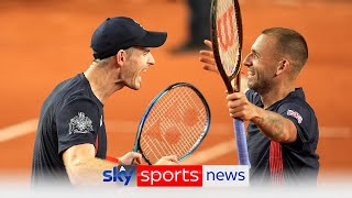 Andy Murray and Dan Evans reach Olympics quarterfinals with dramatic doubles win [upl. by Norrat]