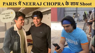 Shoot with Neeraj chopra in paris  neeraj chopra olympics 2024 [upl. by Isabella509]