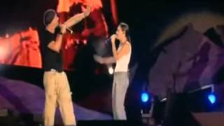 Eros Ramazzotti Pi che puoi Amarti e limmenso per me live  Roma 2004 [upl. by Ardnuaed]