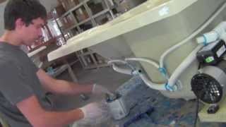 Whirlpool bath plumbing tutorial [upl. by Godderd]