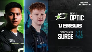 OpTicTexas vs VancouverSurge  Major I Qualifiers  Week 2 Day 1 [upl. by Norrabal]