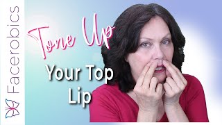 Tone Up Your TOP LIP  Exercise to Lift UPPER LIP [upl. by Meehyr]