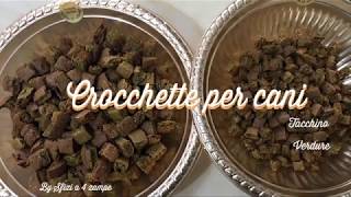 Crocchette per cani fatte in casa  Crocchette Tacchino e verdure  Sfizi a 4 zampe 🐾🐾 [upl. by Tewfik]