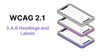 WCAG 21 Guideline 246 Headings and Labels [upl. by Raye734]