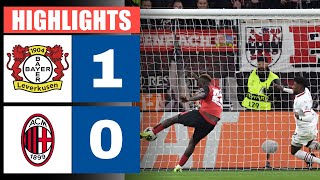 Leverkusen gegen Mailand 1  0  Highlights  Champions League 202425 [upl. by Ahsiekit354]