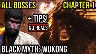 Black Myth Wukong Black Bear Guai Boss Guide amp All Bosses Chapter 1 w Tips SECRET Boss Included [upl. by Aigneis9]