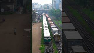 Intermodal train leaving Dhaka [upl. by Arinay]