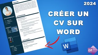 Créer un CV Gratuitement et Facilement avec Word [upl. by Ringler827]