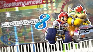 Mario Kart 8  Fanfare Collection Piano Tutorial Synthesia [upl. by Davie]