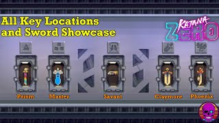 Katana Zero All Key Locations Explained and All Swords Showcase COMPLETE [upl. by Portuna]