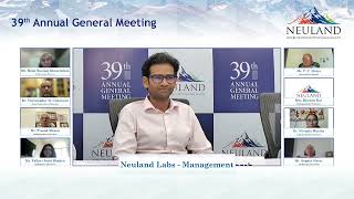 Neuland Labs 39th Annual General Meeting [upl. by Robby112]