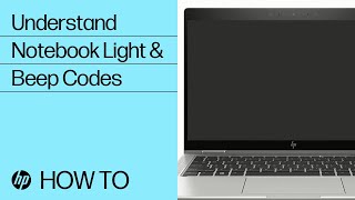 Understanding HP Notebook PC Light and Beep Codes  HP Notebooks  HP  HP Support [upl. by Harty]