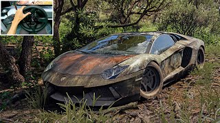 Rebuilding Lamborghini Aventador LP700 1515HP  Forza Horizon 5  Thrustmaster T300RS gameplay [upl. by Learsiy468]