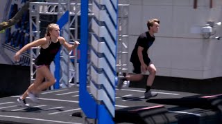 Taylor Greene and Evan Whites First Race at the American Ninja Warrior Junior 3 Quarterfinals [upl. by Halika]