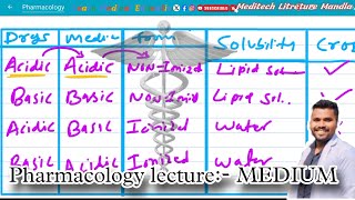 Why Acids amp Bases medium in Matter Pharmacology in Hindi [upl. by Pearse732]