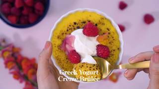 Crème Brûlée with FAGE Total Greek Yogurt Recipe [upl. by Dorise]