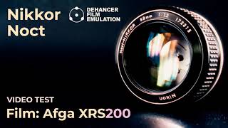 Nikkor Noct  Afga XRS200 film video test [upl. by Danzig]