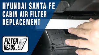 How to Replace Cabin Air Filter 2022 Hyundai Santa Fe  AQ1295 [upl. by Nnylsoj951]