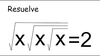 ¿SABES RESOLVER ESTA ECUACIÓN IRRACIONAL Álgebra Básica [upl. by Aeslahc687]