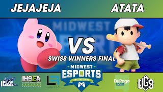 Midwest Esports Invitational  Swiss Winners Final  JeJaJeJaKirby Vs ATATANess [upl. by Sgninnej]