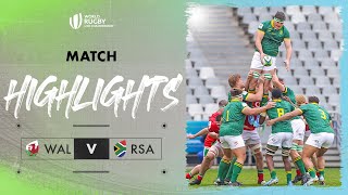 The hosts end with a WIN  Wales v South Africa  World Rugby U20 Championship 2024 Match Highlights [upl. by Nanahs]