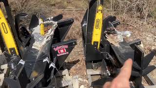 Halverson HWP120 vs HWP140 Comparison  Skid Steer Driven Firewood Processor 4 way 6 way Wedge [upl. by Komarek]