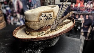 Telescope Crown Hat in western beige felt [upl. by Nirtak]