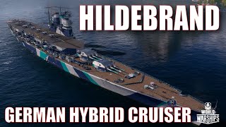 Hildebrand Hybrid German Cruiser World of Warships Wows Preview Guide [upl. by Diley]