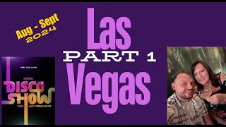 Las Vegas Vlog Part 1  Travel Day  Disco Show  Slots [upl. by Ackler]