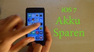 iPhone 5s Akku Sparen 10 Tipps  Energiesparen iOS 7 Geräte [upl. by Ahsap]