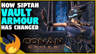 SIPTAH ARMOUR WORTH IT ANYMORE VAULTDELVING CHANGES  Conan Exiles  Age Of Sorcery [upl. by Ppik837]