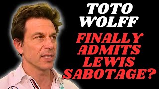 Did Toto Wolff Just Admit That Mercedes Have Been Sabotaging Lewis Hamilton’s Qualifying This Year [upl. by Neely]